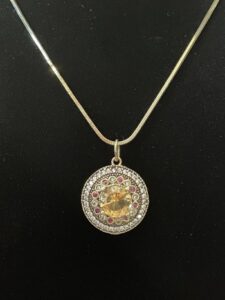 Citrine Pendant 22